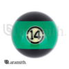 RBABK_14 Aramith BLACK Replacement Ball – #14 | Golden Break Billiards